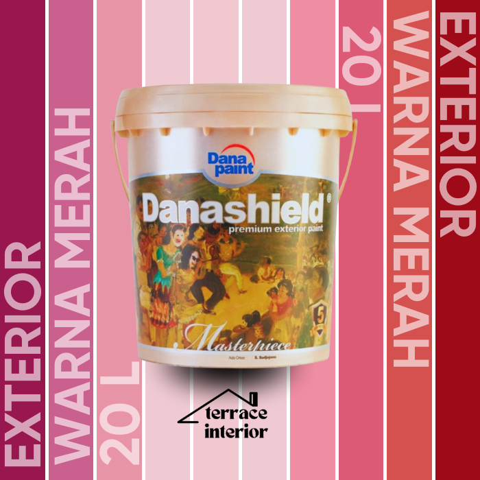 Cat Tembok Exterior Danapaint Danashield Warna Merah 20 L