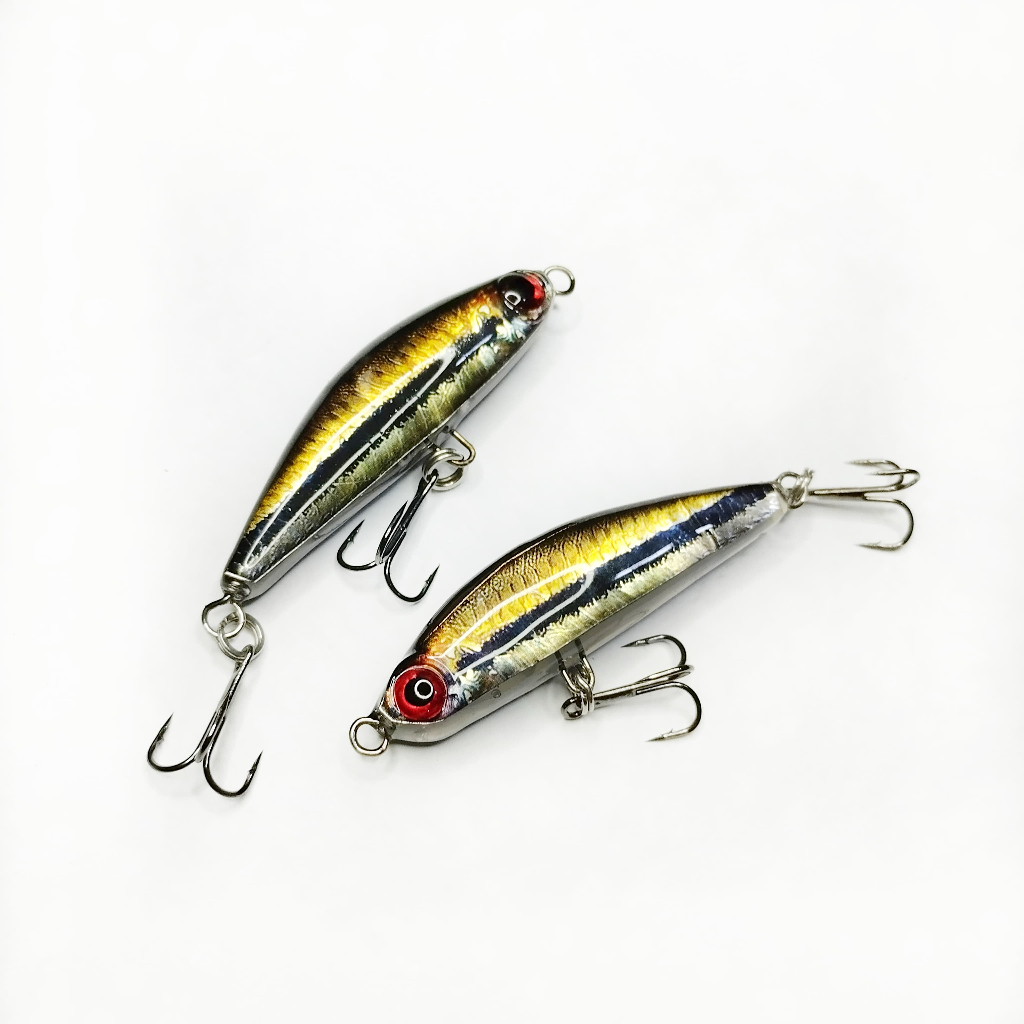 Lure Swim Gluestick Golden Rasbora Handmade 5cm Umpan Casting Hampala Pencil Swimmer SGR5