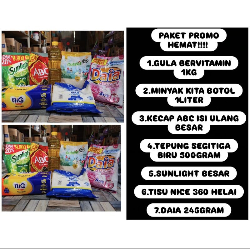 

Paket sembako promo hemat