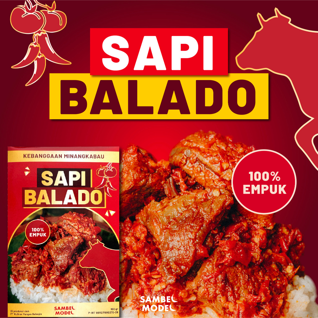 

SAMBEL MODEL [KEMASAN BARU] - Sambal Sapi Balado Khas MINANGKABAU Sambal Lauk HALAL Tahan Lama Sambel Sachet Sambel Iga Sambel Geprek Sambel Uleg Sambel Pecel Sambal Roa Sambal Saset Sambal Kaleng Sambal Mercon Sambal Balado Sambal Hijau Sambal Daging