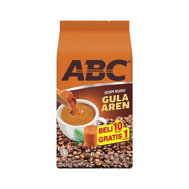 

KOPI SUSU ABC GULA AREN 22 GR 1 RENTENG (11pcs)