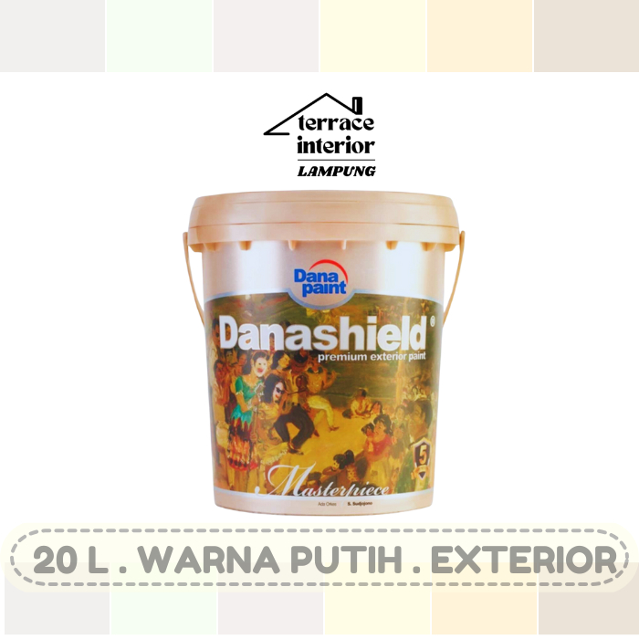 Cat Tembok Exterior Danapaint Danashield Warna Putih 20 L