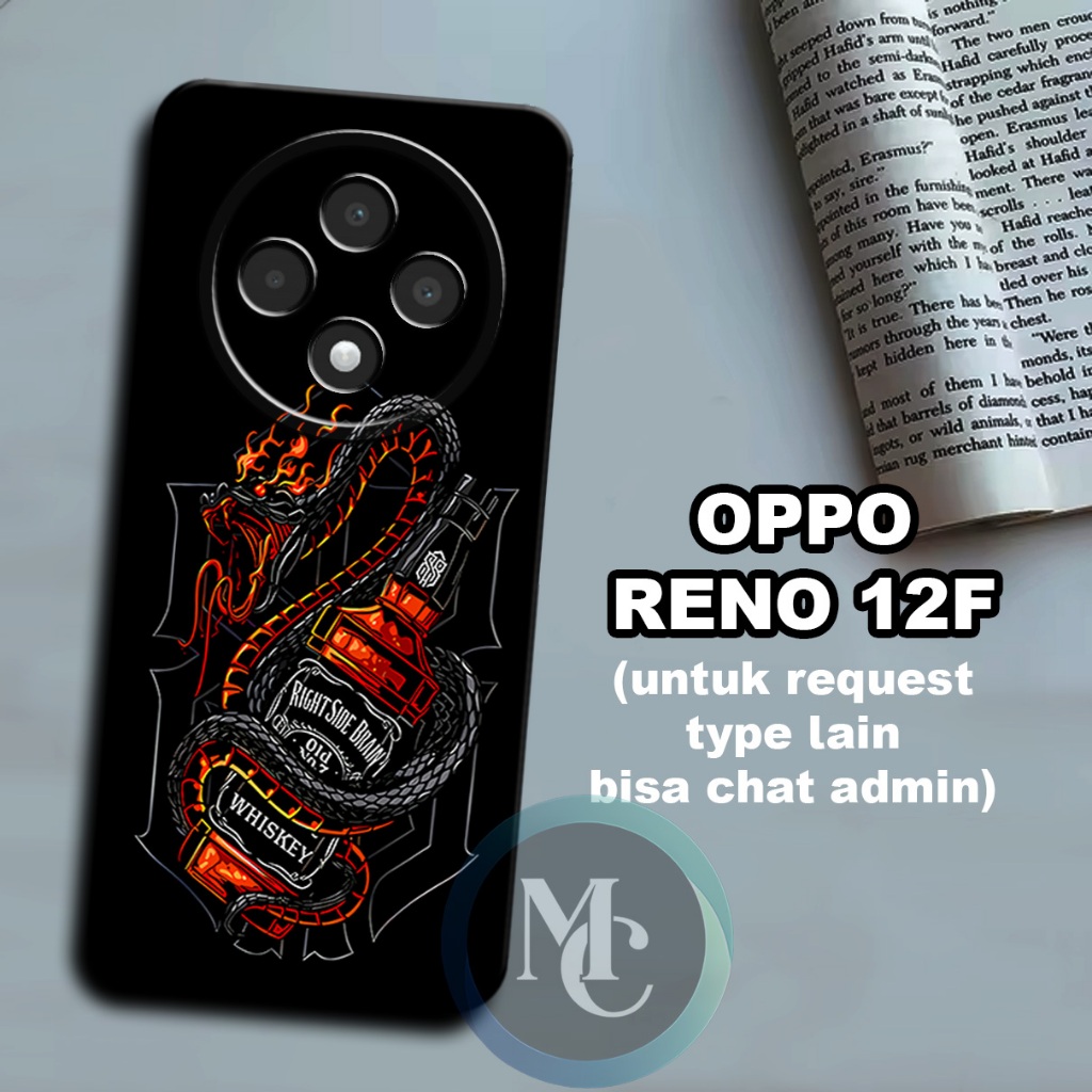 CC38/ Softcase karet lentur untuk OPPO Reno 12F/Motif cowok/case OPPO Reno 12F /kesing OPPO Reno 12F
