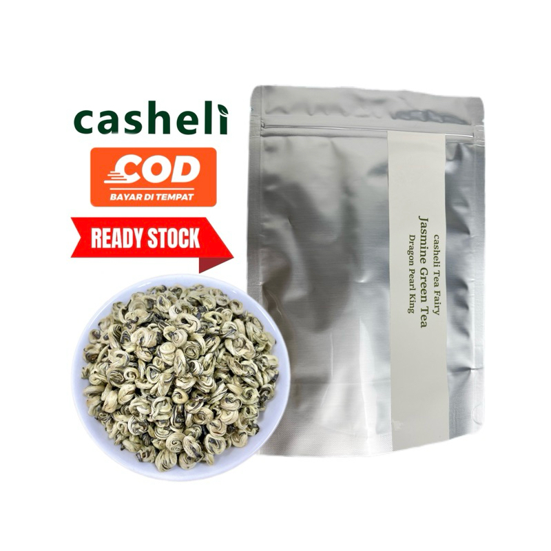 

casheli Jasmine Dragon Pearl Tea Premium 30g 100%Natural Jasmine Scenting GreenTea