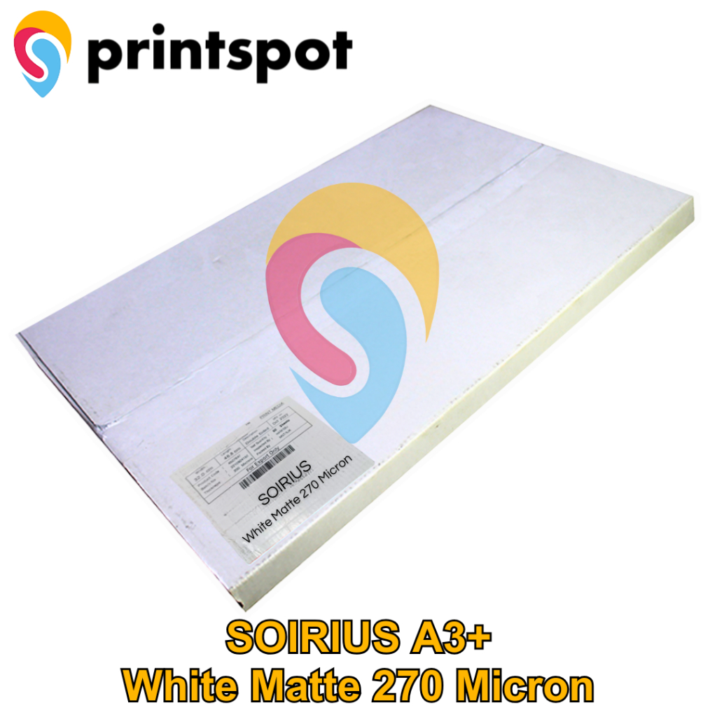 

Synthetic Paper White Matte CSD Soirius A3+ 270 Micron - Pack