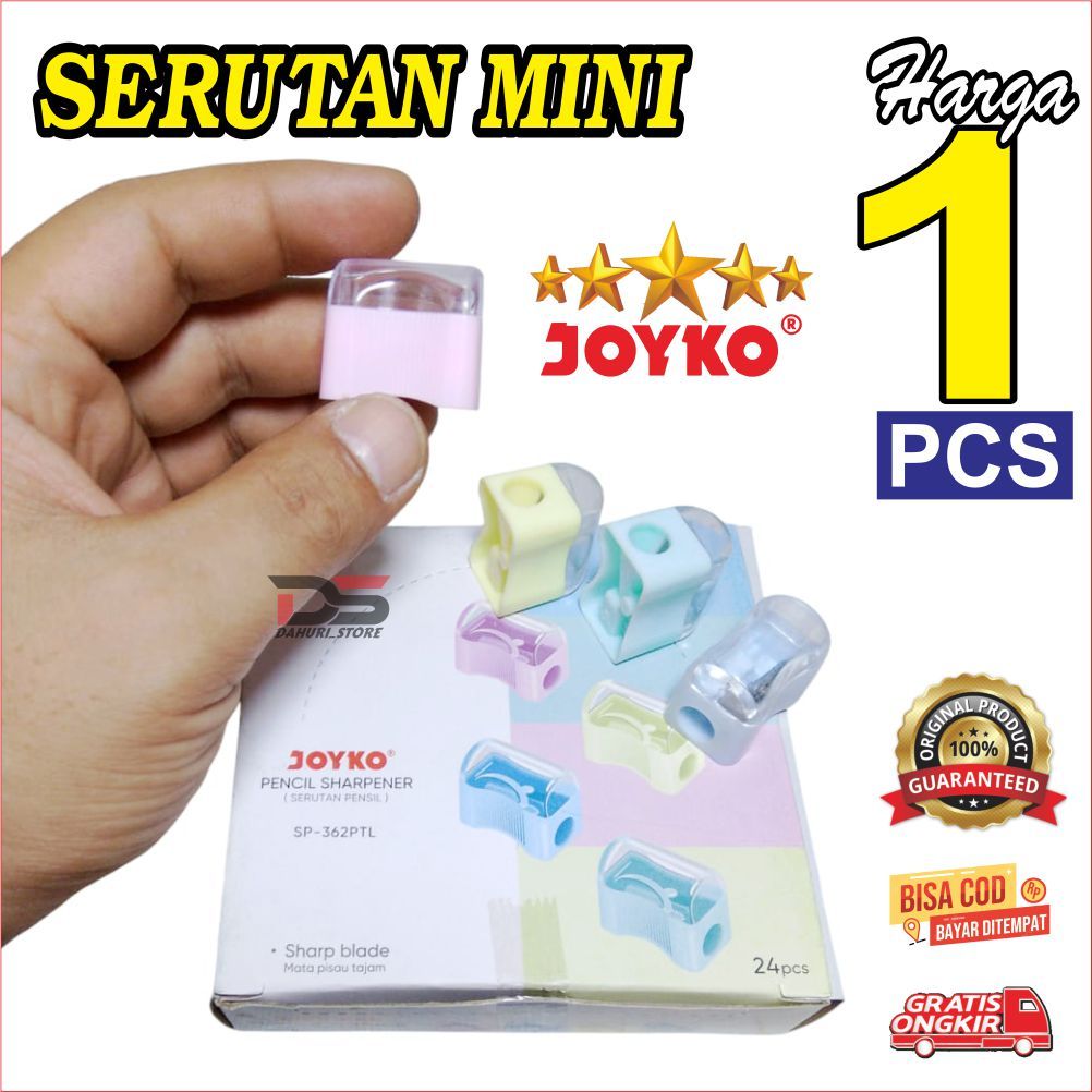

Serutan Joyko Rautan Pensil, Serutan Pensil JOYKO, Peruncing Pensil, Joyko Sharpener SP - 363 HARGA SATUAN