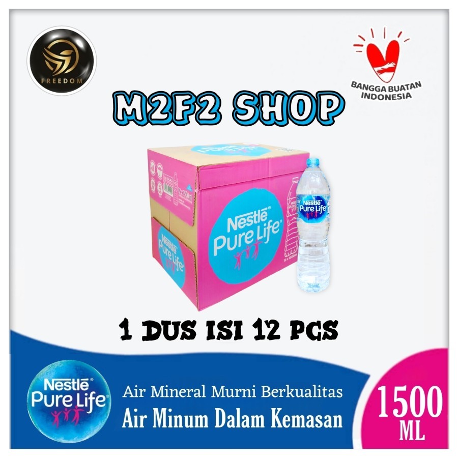 

Air Mineral Nestle Pure Life Botol Besar - 1500 ml | 1,5 liter (Kemasan Karton)