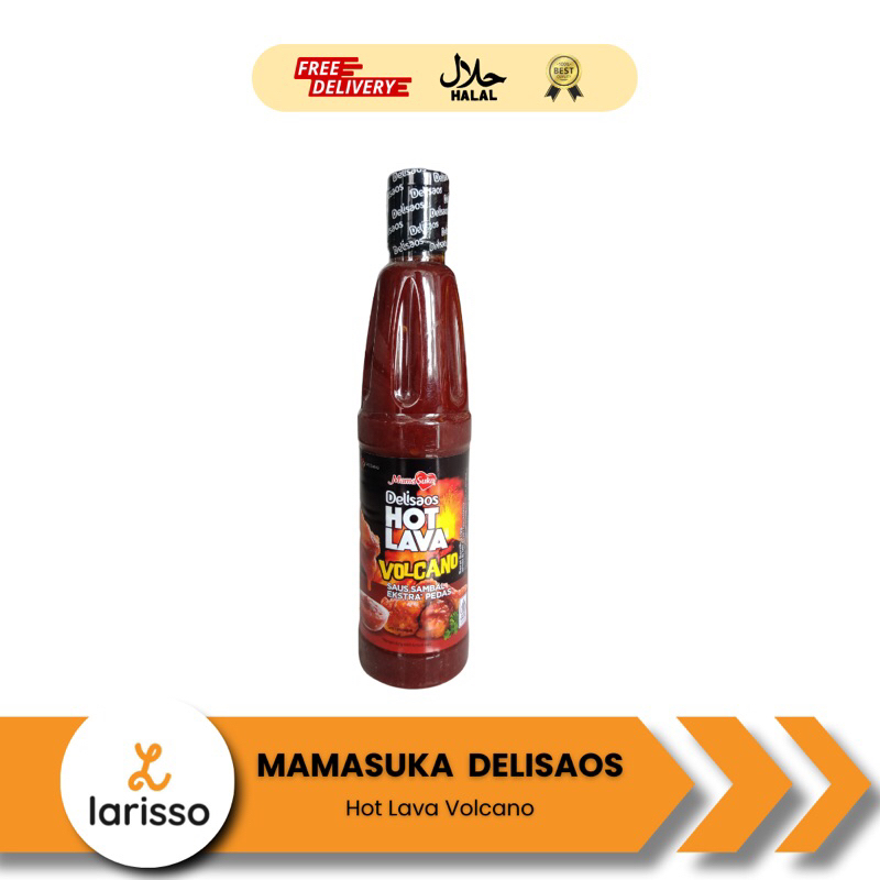 

Mamasuka Delisaos Hot Lava Volcano 160gr & 310gr - Saos Sambal Ekstra Pedas / Saos korea