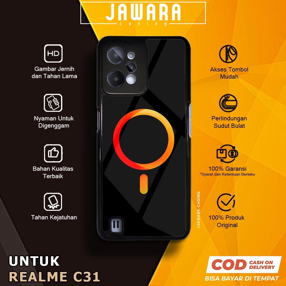Case Realme C31 Casing Realme C31 [MAGS] Premium Case Glossy Case Hp Realme Jawara Casing Hp Realme 