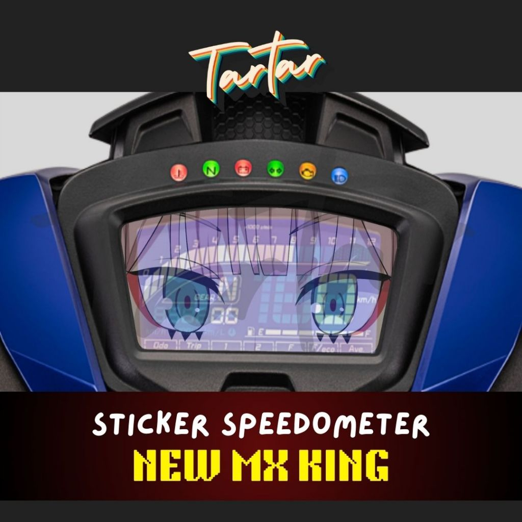 Sticker Stiker Spido / Speedometer Transparant Anime New MX KING