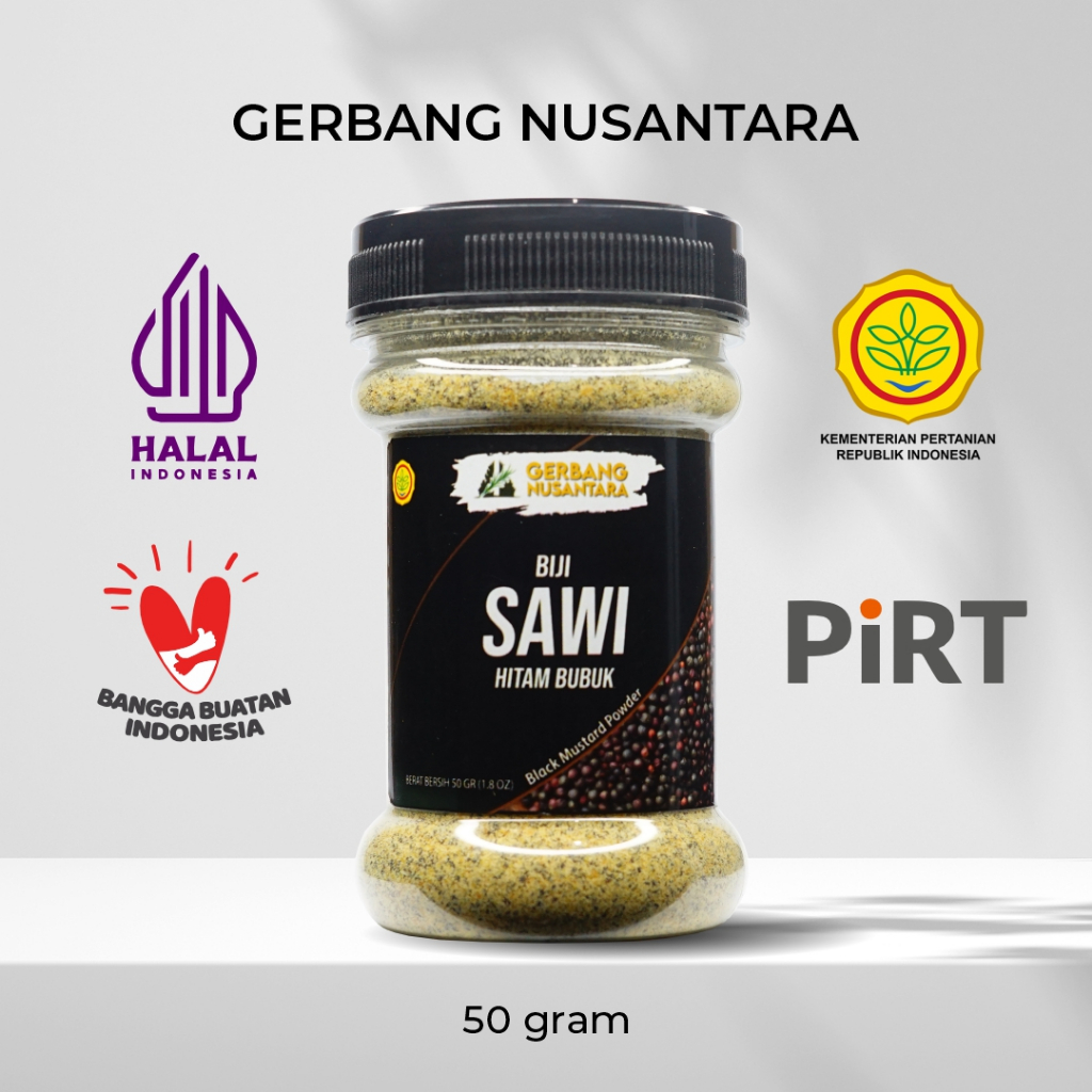 

Gerbang Nusantara - Biji Sawi Hitam Bubuk Bumbu Masak Dapur Rempah 50gr