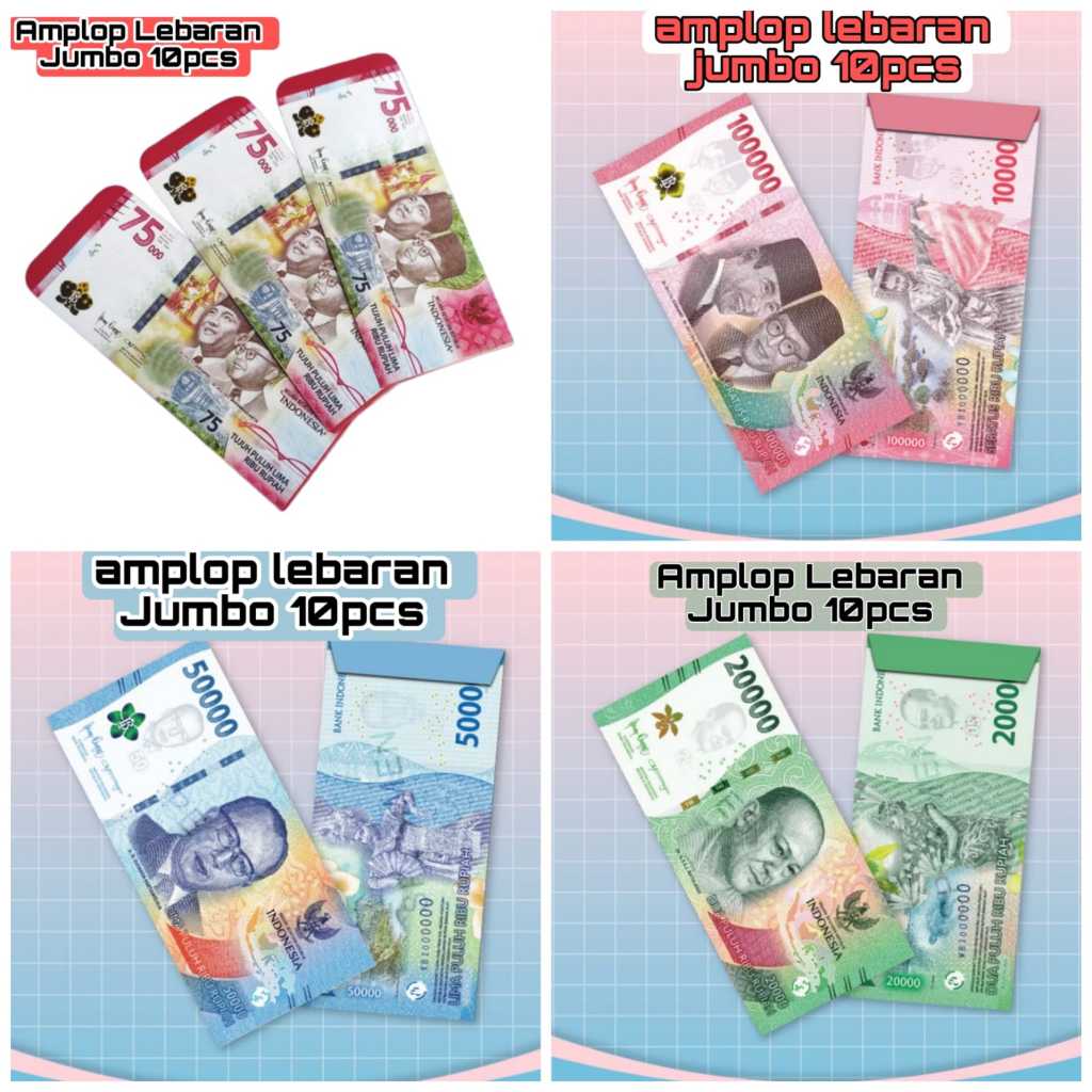 

Amplop Lebaran Jumbo Motif Uang Baru Motif LABUBU Amplop Karakter Angpao Isi 10