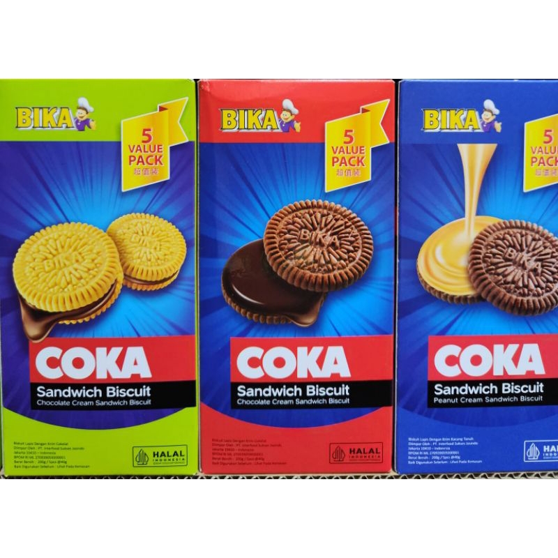 

BIKA COKA SANDWICH BISCUIT 200 GRAM