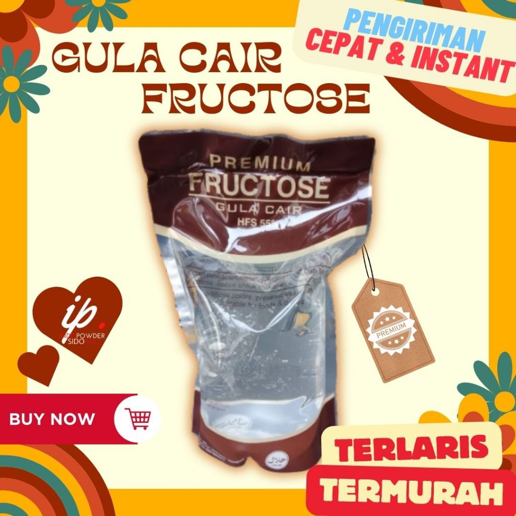 

GULA CAIR FRUCTOSA 1KG / PREMIUM FRUCTOSE GULA PUTIH CAIR BLAST 1KG / GULA BUAH TOPPING MINUMAN