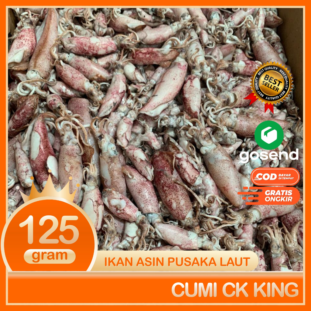 

Cumi Ck King Super Ikan Asin Cumi Rebus Asin 125 Gram