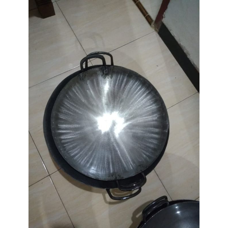 wajan plat baja diameter 50 cm tebal 1.6 mm wajan nasgor wajan anti lengket wajan mie ayam