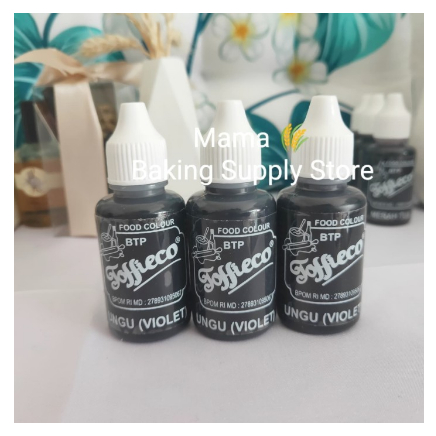 

TOFFIECO Food Coloring Pewarna Makanan VIOLET Ungu Purple 25 ml Repack