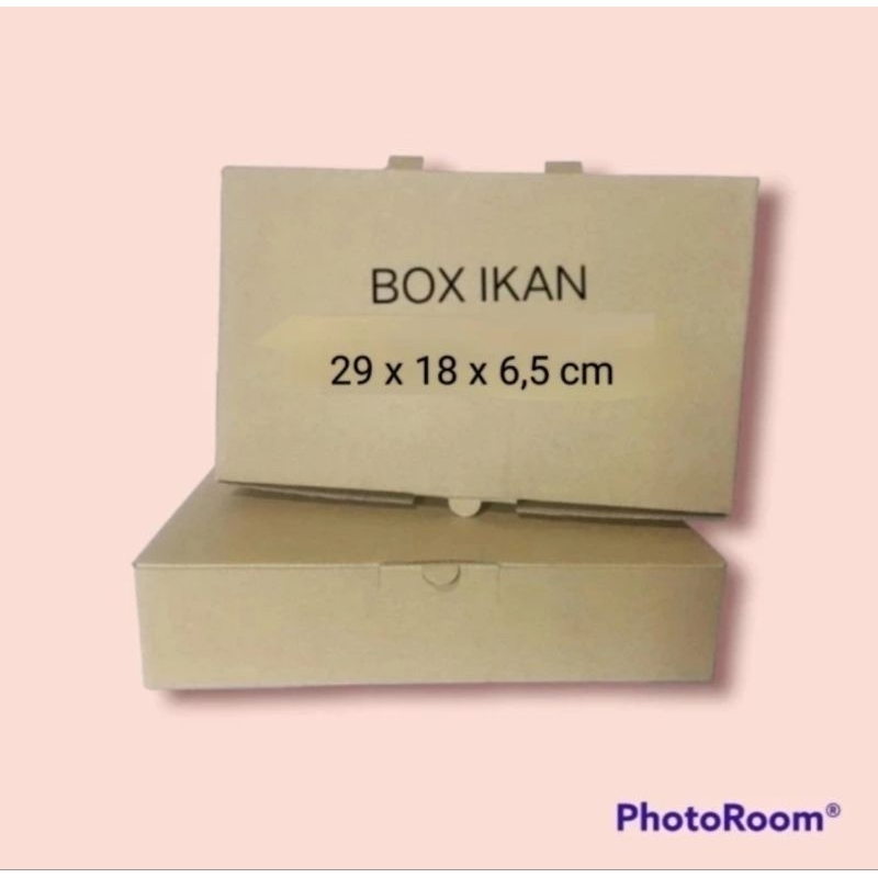 

[100pc] Box Eflute Ikan 29 Kemasan Kotak 29x18x7 Ikan Bakar Kado Hampers