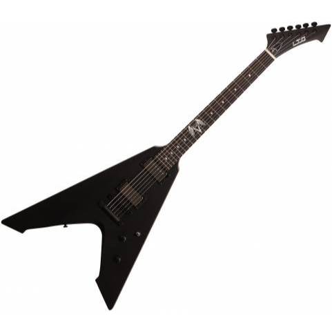 LTD-LVULTUREBLKS ESP James Hetfield Signature LTD Vulture Electric Guitar - Black Satin l-vulture-bl