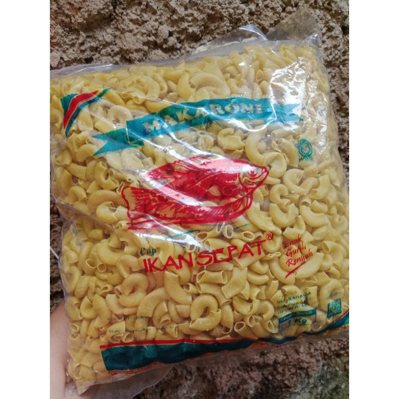 

Makaroni Mentah Cap Ikan Sepat Kemasan 1 Kg