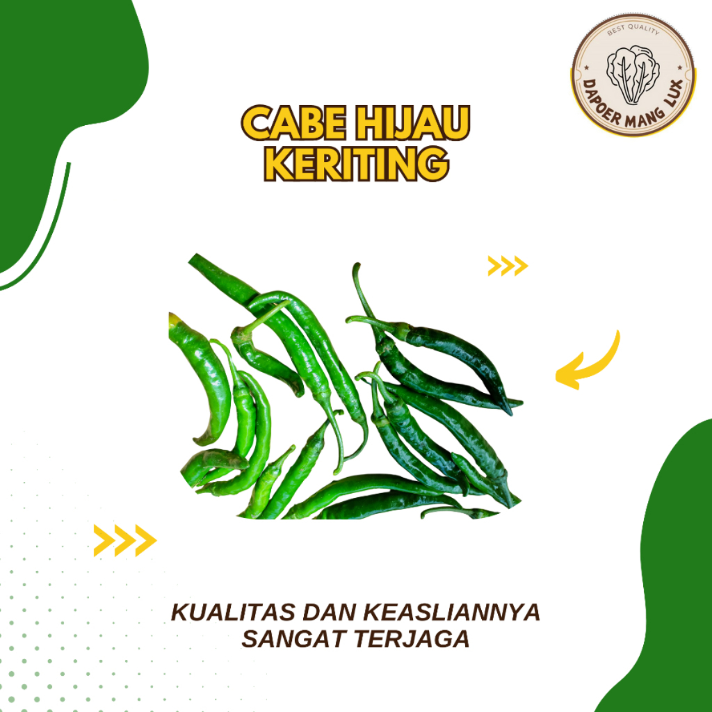

CABAI HIJAU KERITING 500 GRAM DAN 1 KG BEST QUALITY