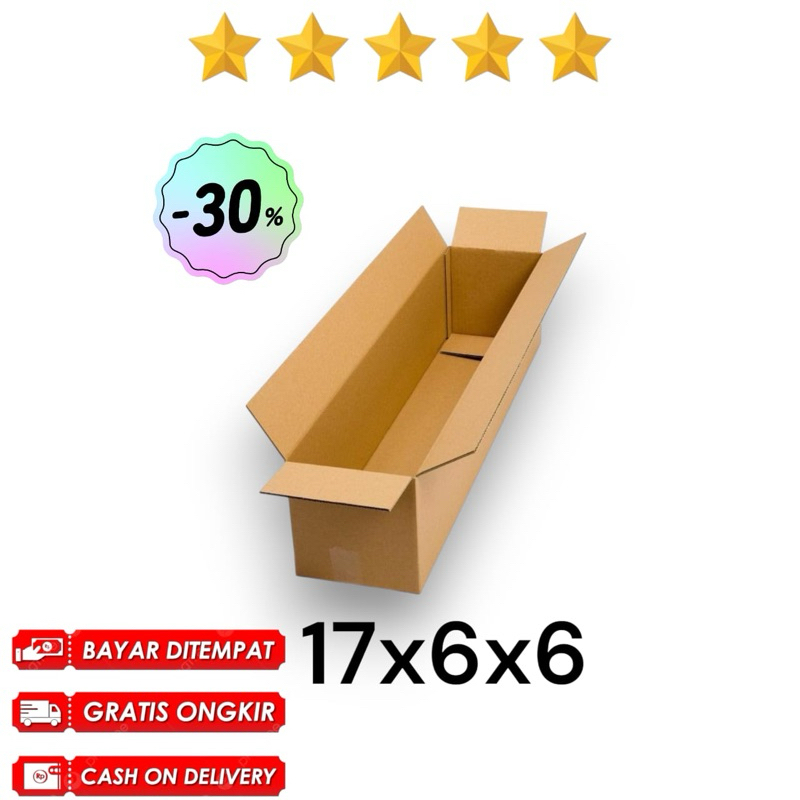 kardus ukuran 17x6x6 Kardus Packing - Karton Box Dus Packaging  Polos Murah/ karton/kotak ulang tahu