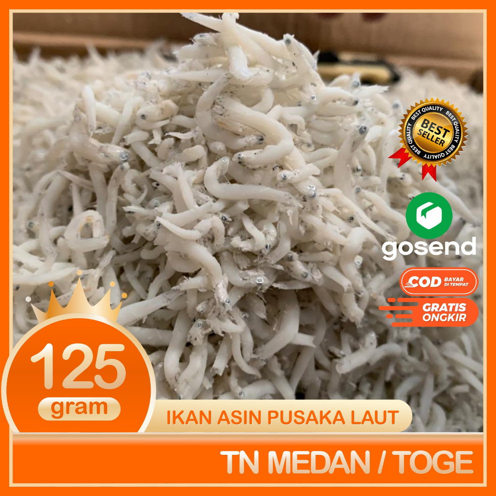 

Tn Medan Tn Toge Teri Nasi Medan Super Bersih Fresh Dan Segar 125 Gram