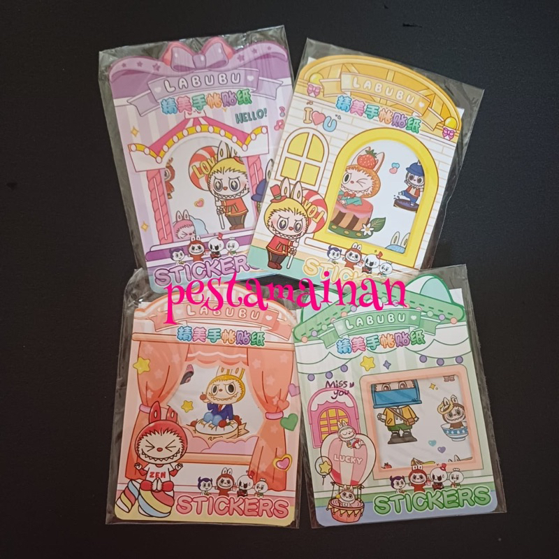 

Stiker karakter kartun labubu the monsters monster sticker hiasan deco notebook scrap book mainan edukasi edukatif tempel menempel montessori sensori sensory motorik isi 4pc hologram puzzle rumah dress up bongkar pasang diy kerajinan tangan seni art