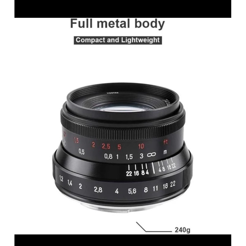 7artisan 35mm f 1.2  E.mount Sony