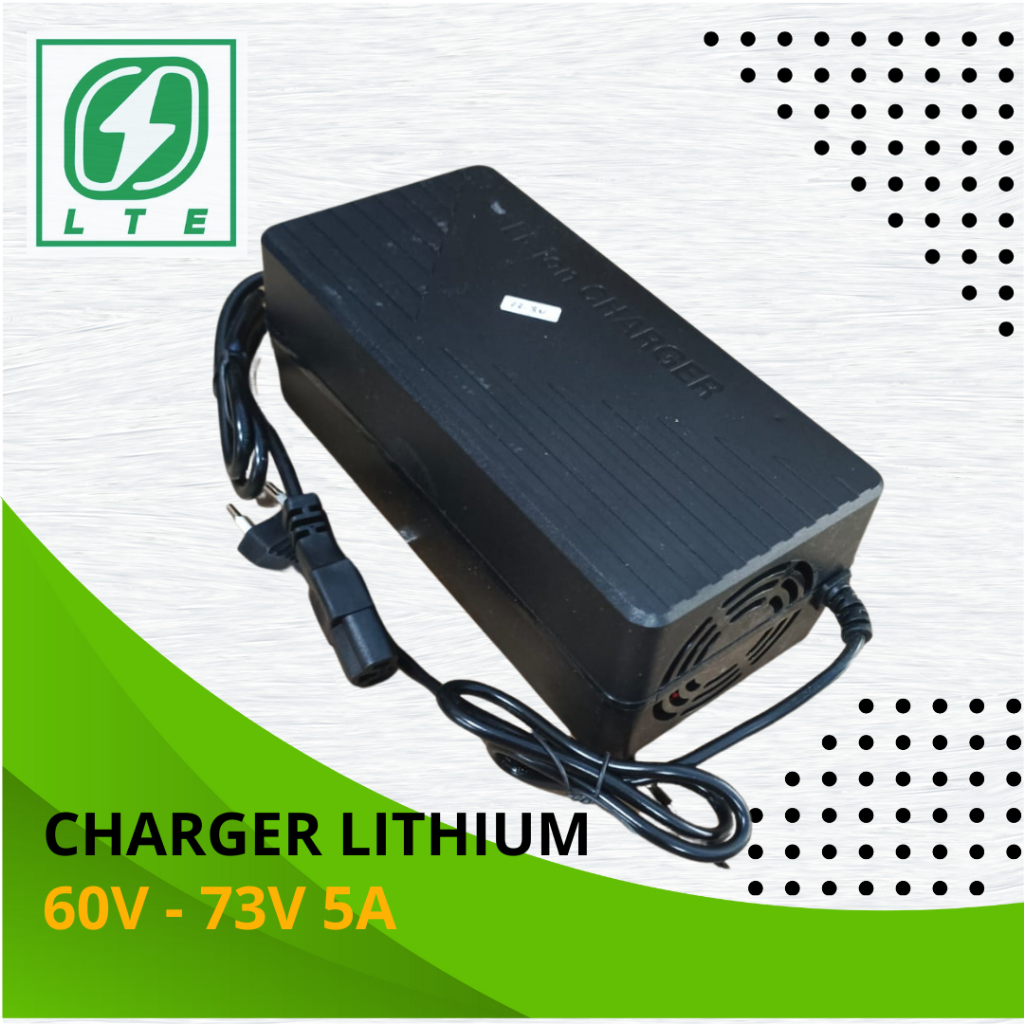 Charger baterai lithium lifepo4 motor listrik 20S 60V 5A 73V new