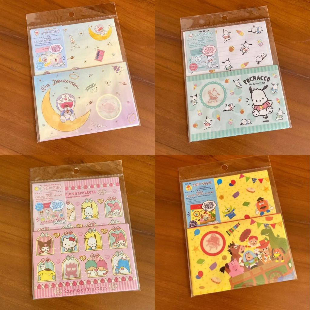 

Surat Menyurat Latter Set Daiso Jepang Karakter Sanrio Cinnamorol My Melody Toys Story Doraemon PoohUnik Lucu Gift Hadiah Kado