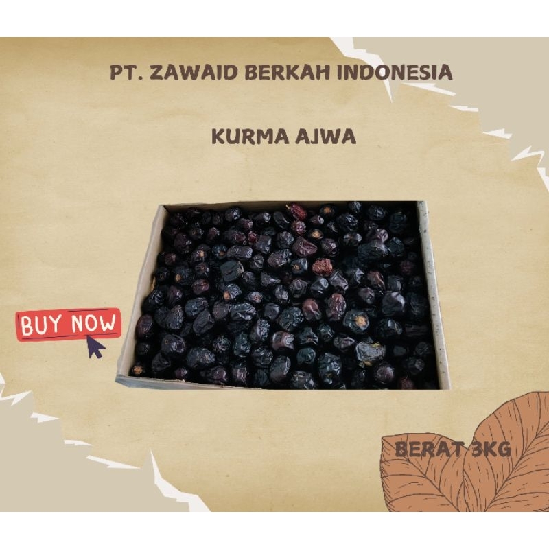 

Kurma Ajwa Al-Madinah Premium Qualitas 3Kg