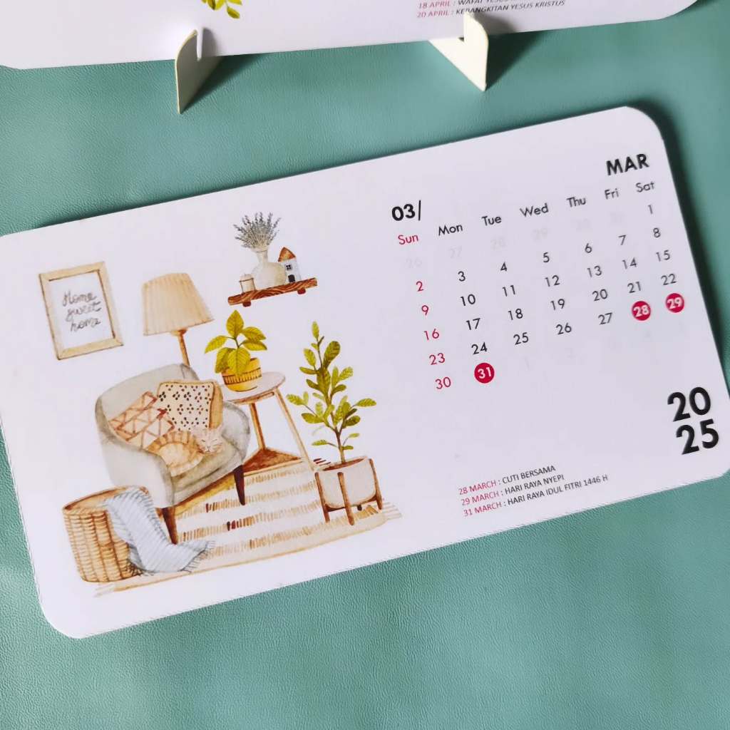 

Kalender 2025 Custom Estetik, Tebal & Kokoh, Bisa Pakai Foto/Gambar Pribadi!