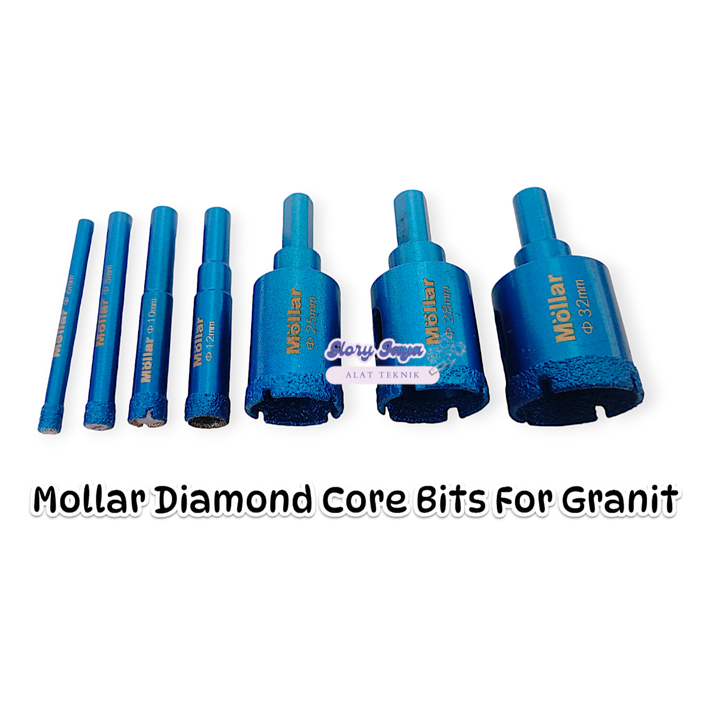 Mata Bor Kaca Granit Keramik Diamond Core Bits Mollar - Mata Bor Granit Pelubang Keramik  Mollar