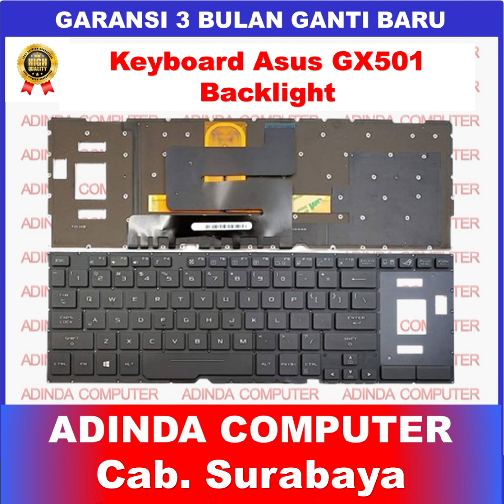 Keyboard Asus ROG Zephyrus GX501 GX501GI GX501V GX501VI GX501VIK GX501VS GX501VSK Backlight