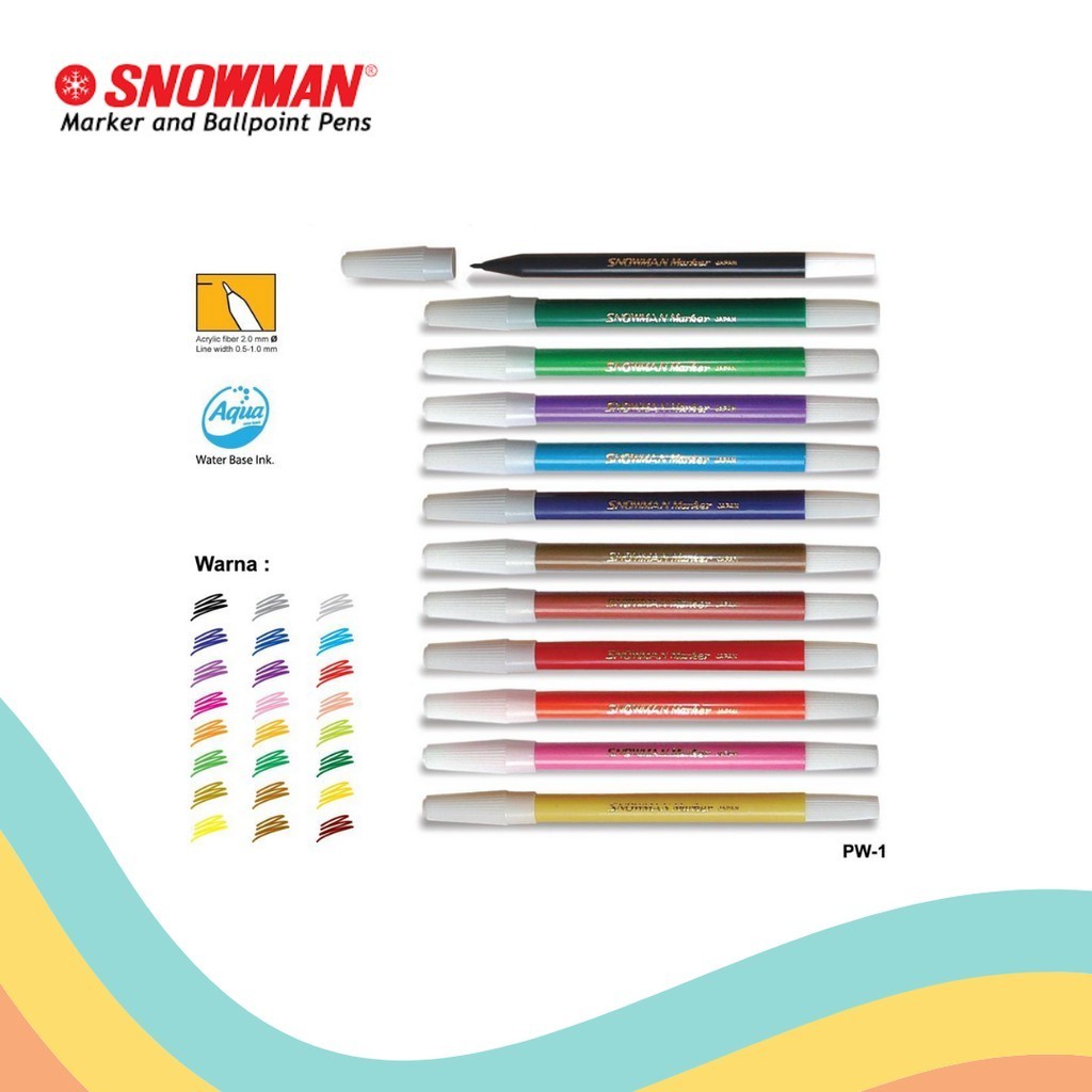 

Spidol Kecil Snowman PW-1 (Per Lusin)