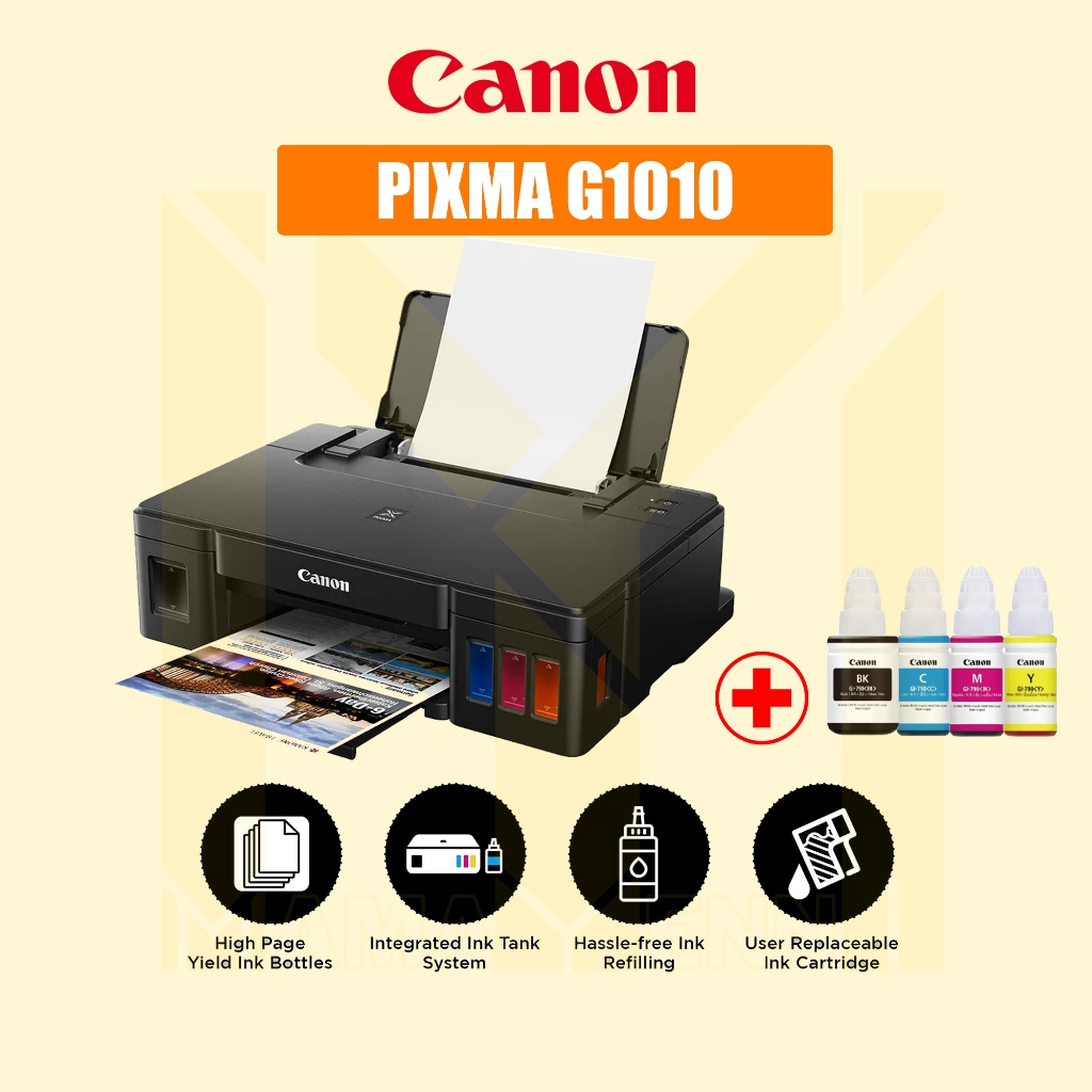 Printer CANON Pixma G1010 Ink Tank Baru / Printer Infus / Inkjet Printer / Canon G 1010