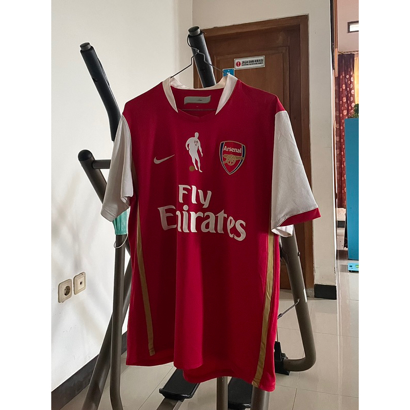 Jersey Arsenal Home 2006 Original - Edisi Testimonial Bergkamp 2006 - L