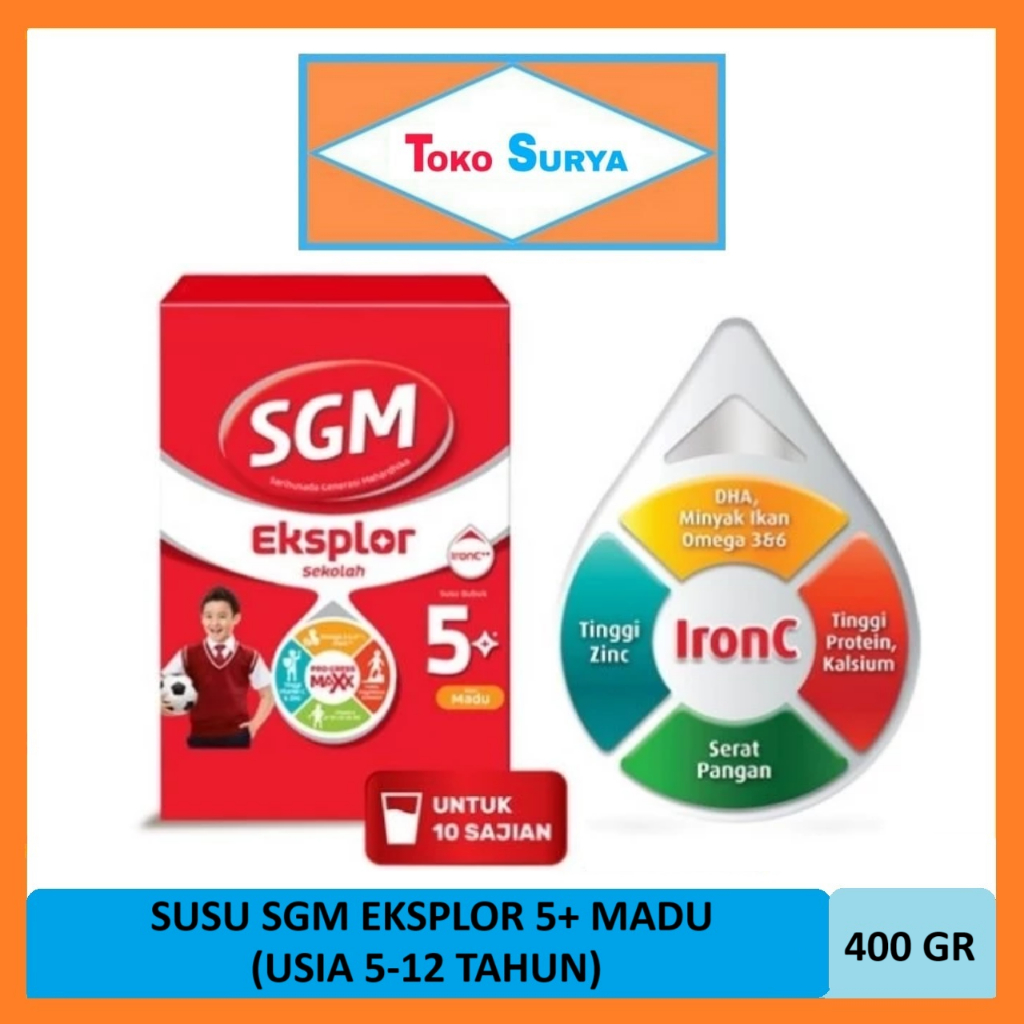 

SGM Eksplor 5+ Madu Usia 5-12 Tahun Susu Pertumbuhan Anak Bubuk 400 Gr