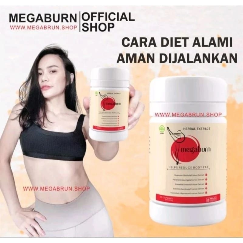 MEGABURN Official Store Suplemen Diet Pelangsing Penurun Berat Badan Megaburn Slimming Capsule Megab