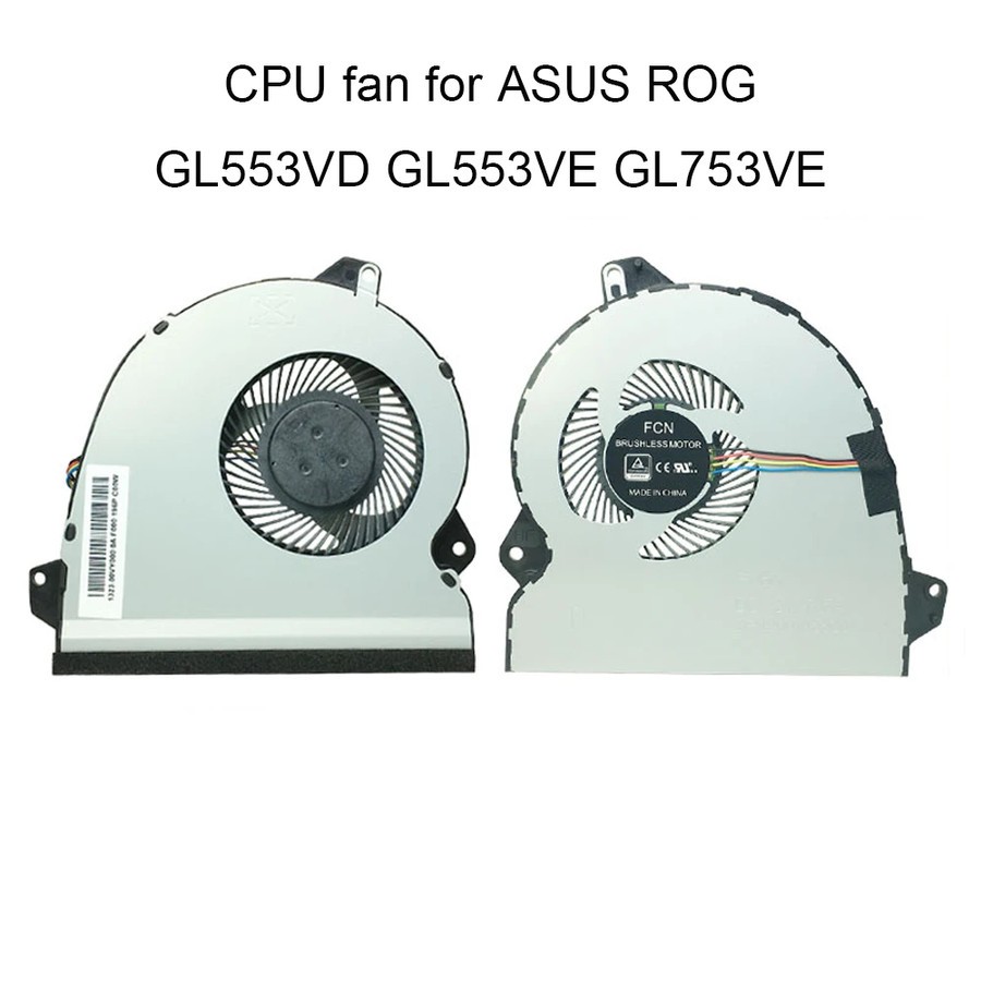 Cooling Fan Kipas Laptop ASUS ROG GL553 GL553V GL553VD GL553VE GL553VW