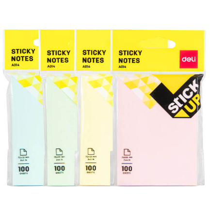

Deli - Sticky Notes 76x101mm A01402