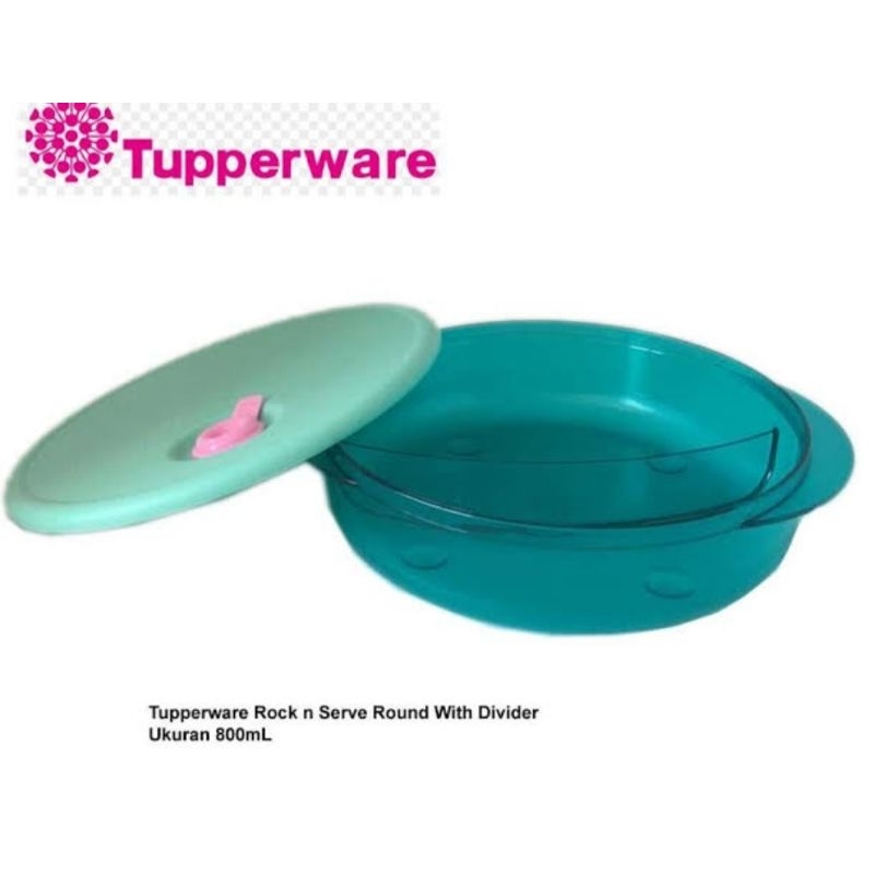 Promo Murah Tempat Makan Tupperware Kristal Rock n server 800ml Tupperware (1pc)