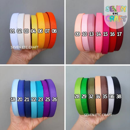 

[ 1 Roll 20 Yard ] PITA GROSS GRAIN POLOS 1/2 INCH - HIASAN KADO HAMPERS LEBARAN EID MUBARAK