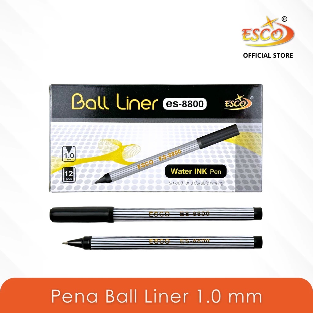 

1 LSN / 12 Pcs Pen Esco ES-8800 Balliner 1.0mm