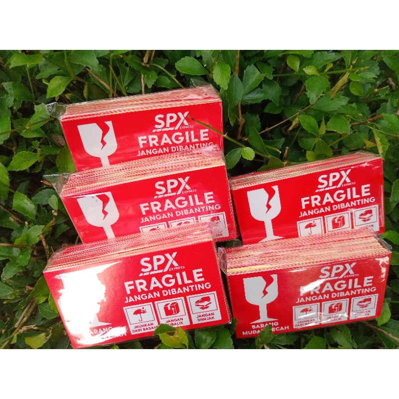 

STICKER FRAGILE 5 pack ( 500 lembar )