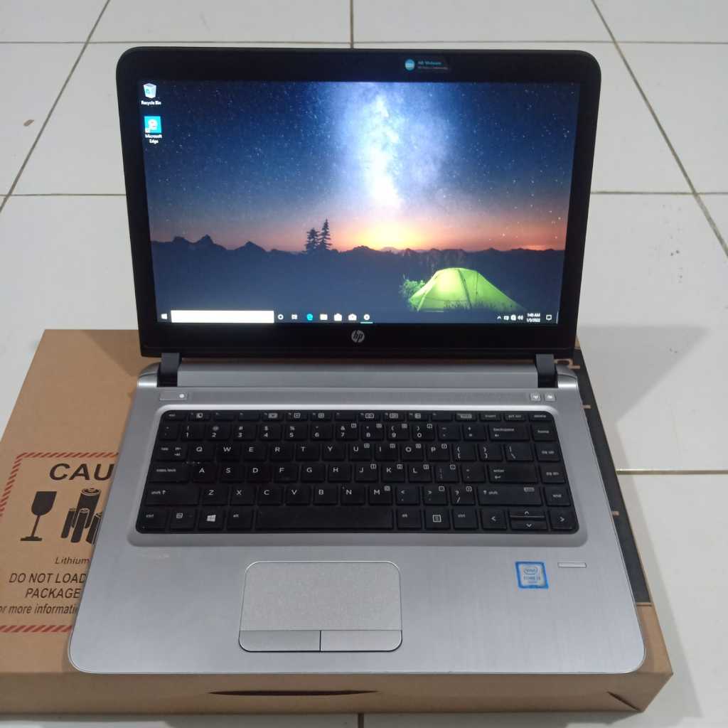 Laptop HP Probook 440 G3, Core i5 - 6200U, Gen 6Th, HD Graphics 520, Ram 8 GB / 128Gb, Lengkap, Blac