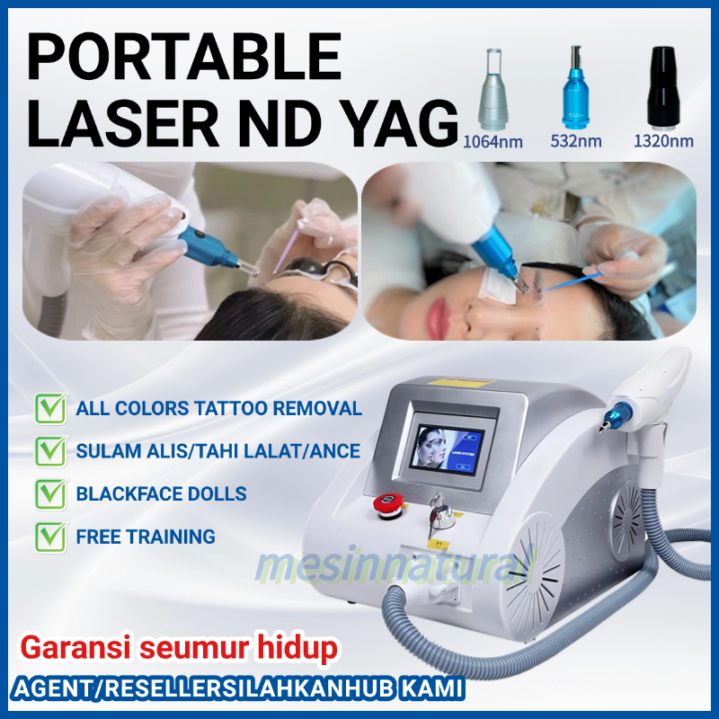 Ndyag laser penghilang tato laser picosecond mesin hapus tato Penghapusan bintik/laser kecantikan wa