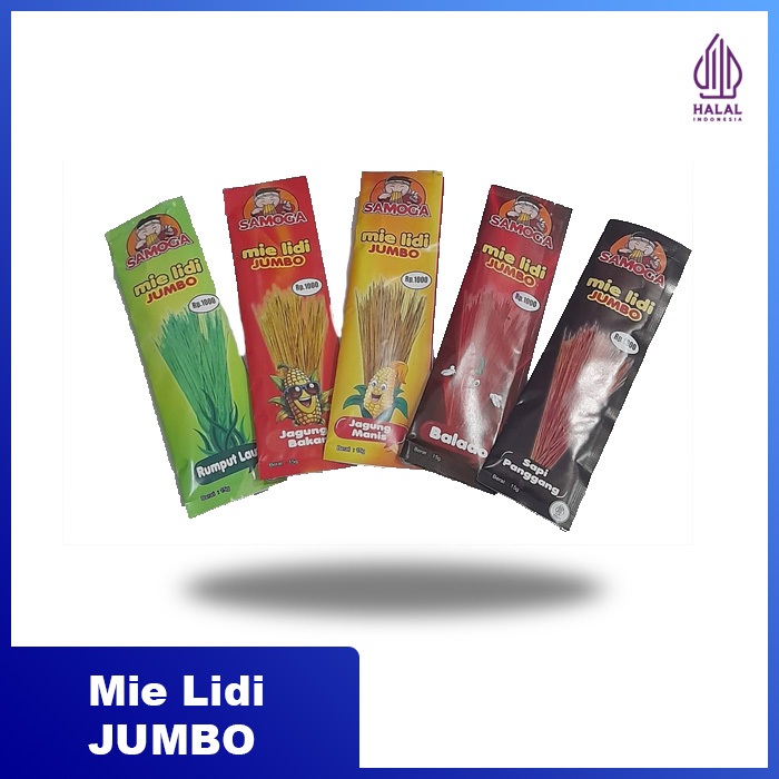 

Samoga Mie Lidi JUMBO, Lidi-lidian,cemilan enak