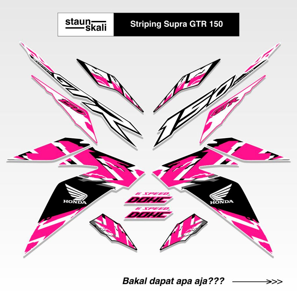 Striping GTR 150 Full Body (15) Malaysia 2017 2018 2019 Winner X RS150R V1 V2